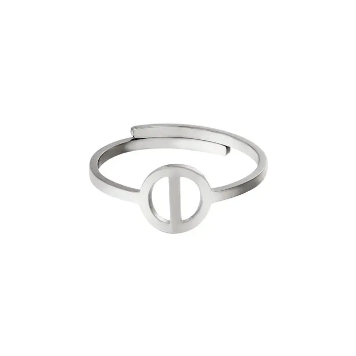Initiaal Ring Zilver I Ringen