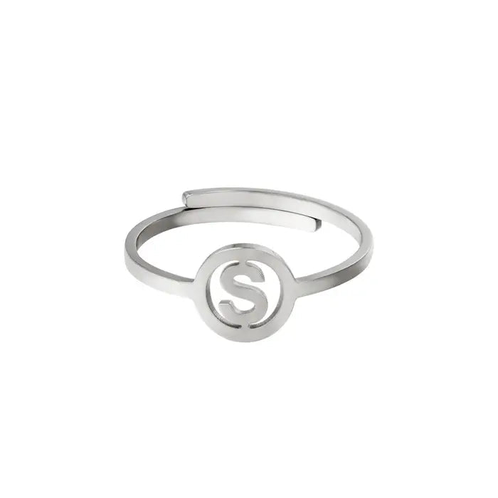 Initiaal Ring Zilver S Ringen
