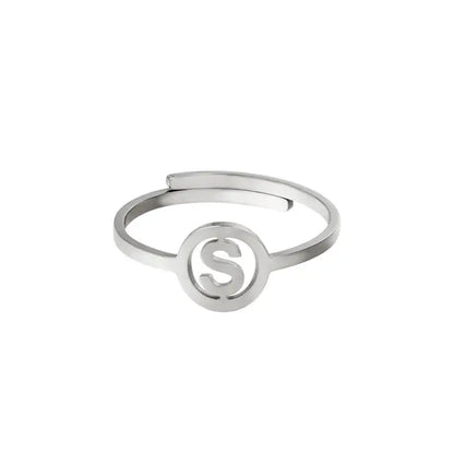 Initiaal Ring Zilver S Ringen