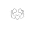 Ring Different Hearts - Zilver Ring