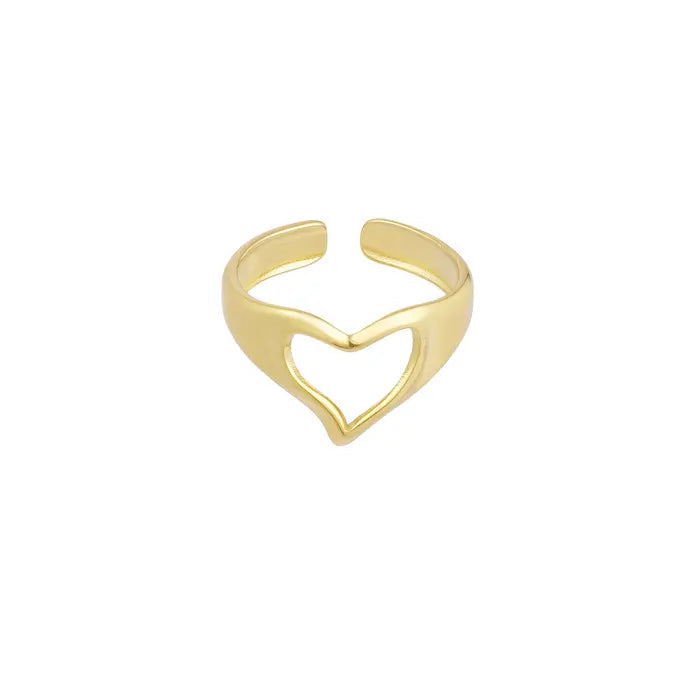 Ring Love Hands Goud Ring