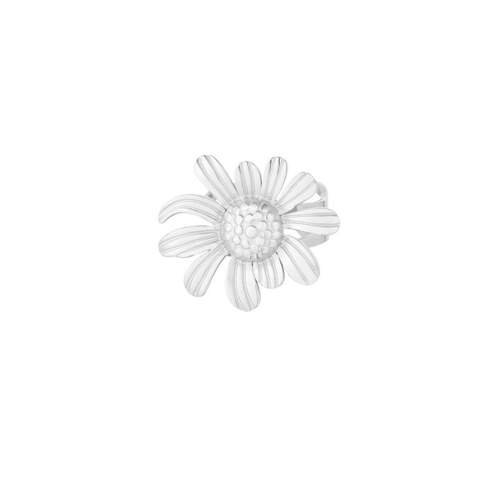 Ring daisy flower - Zilver ring