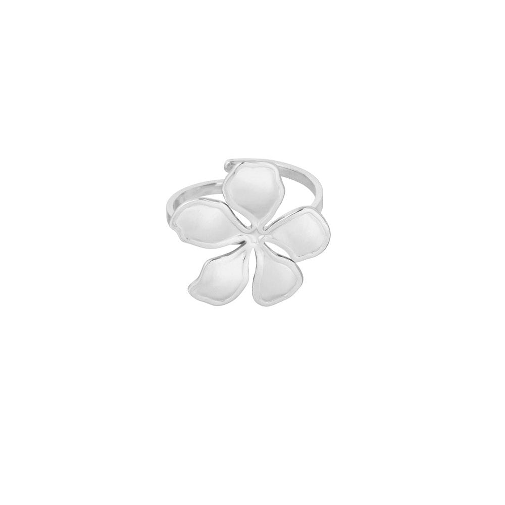 Ring glitz flower - Zilver ring