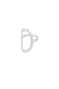Statement ring ovaal - Zilver ring