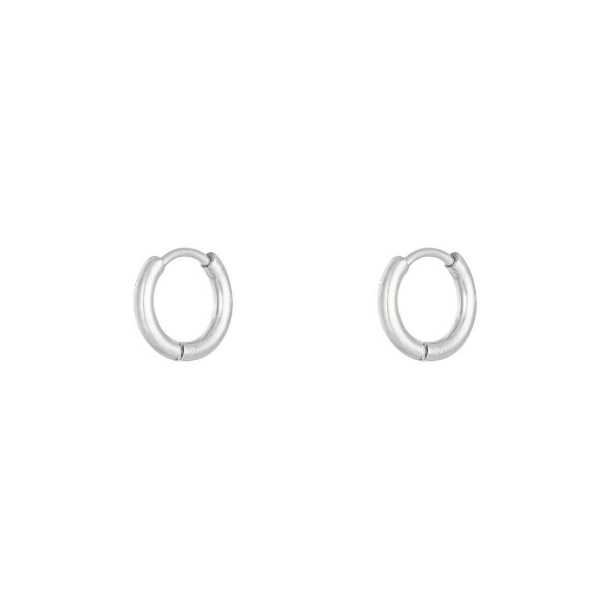 Oorbellen little hoops - Zilver oorbellen
