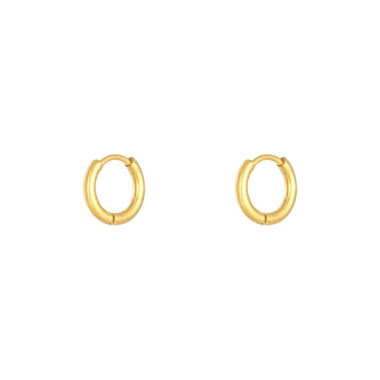 Oorbellen kleine hoops - Goud oorbellen