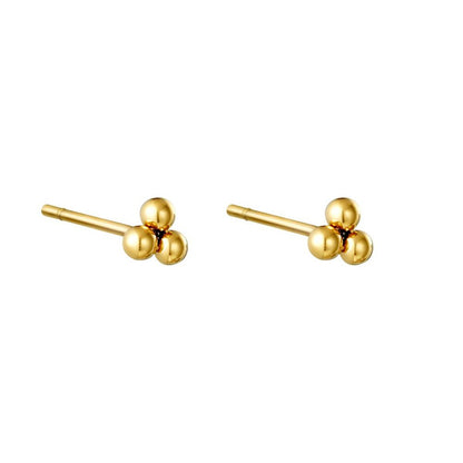 Oorbellen Triple Bols - Goud Oorbellen