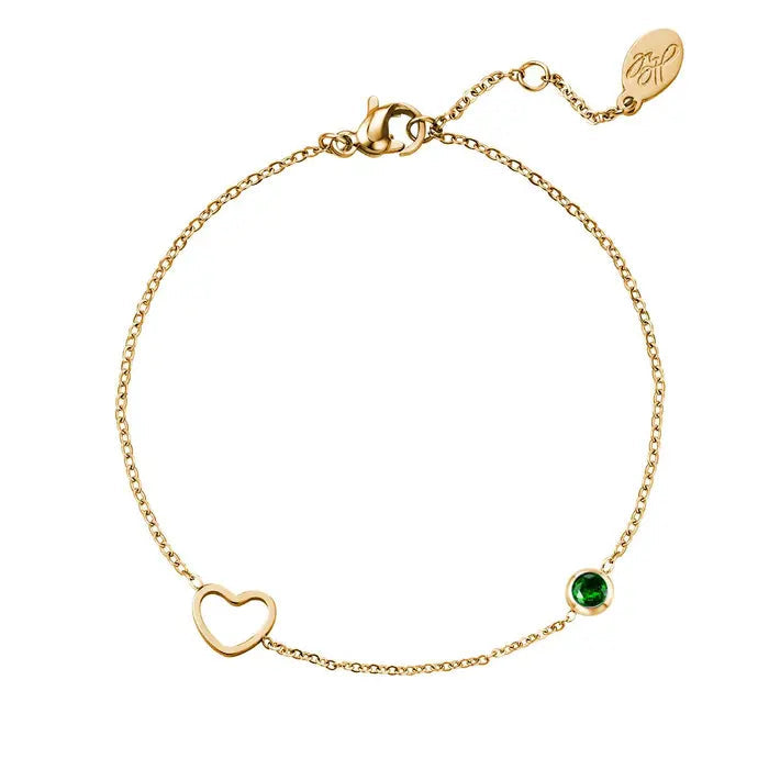 Birthstone Armband - Goud Mei Armband