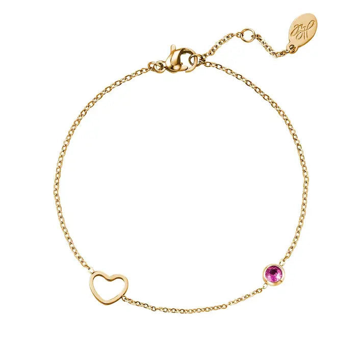 Birthstone Armband - Goud Juli Armband