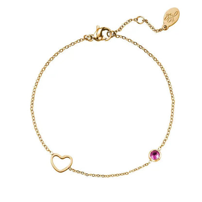 Birthstone Armband - Goud Juli Armband