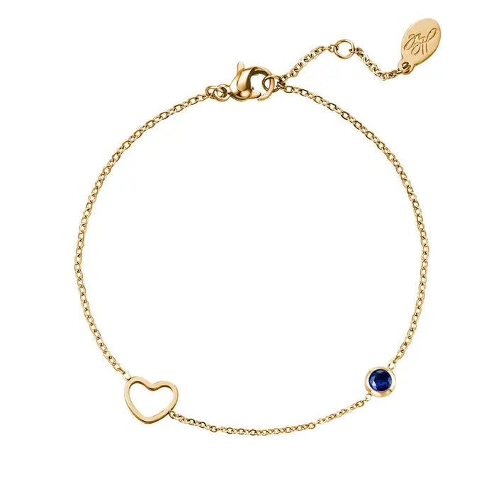 Birthstone Armband - Goud September Armband