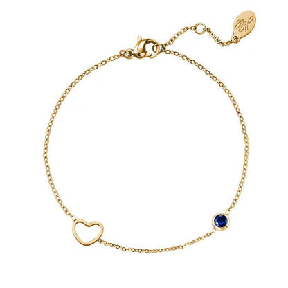 Birthstone Armband - Goud September Armband