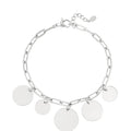 Schakelarmband coins - Zilver Armbanden