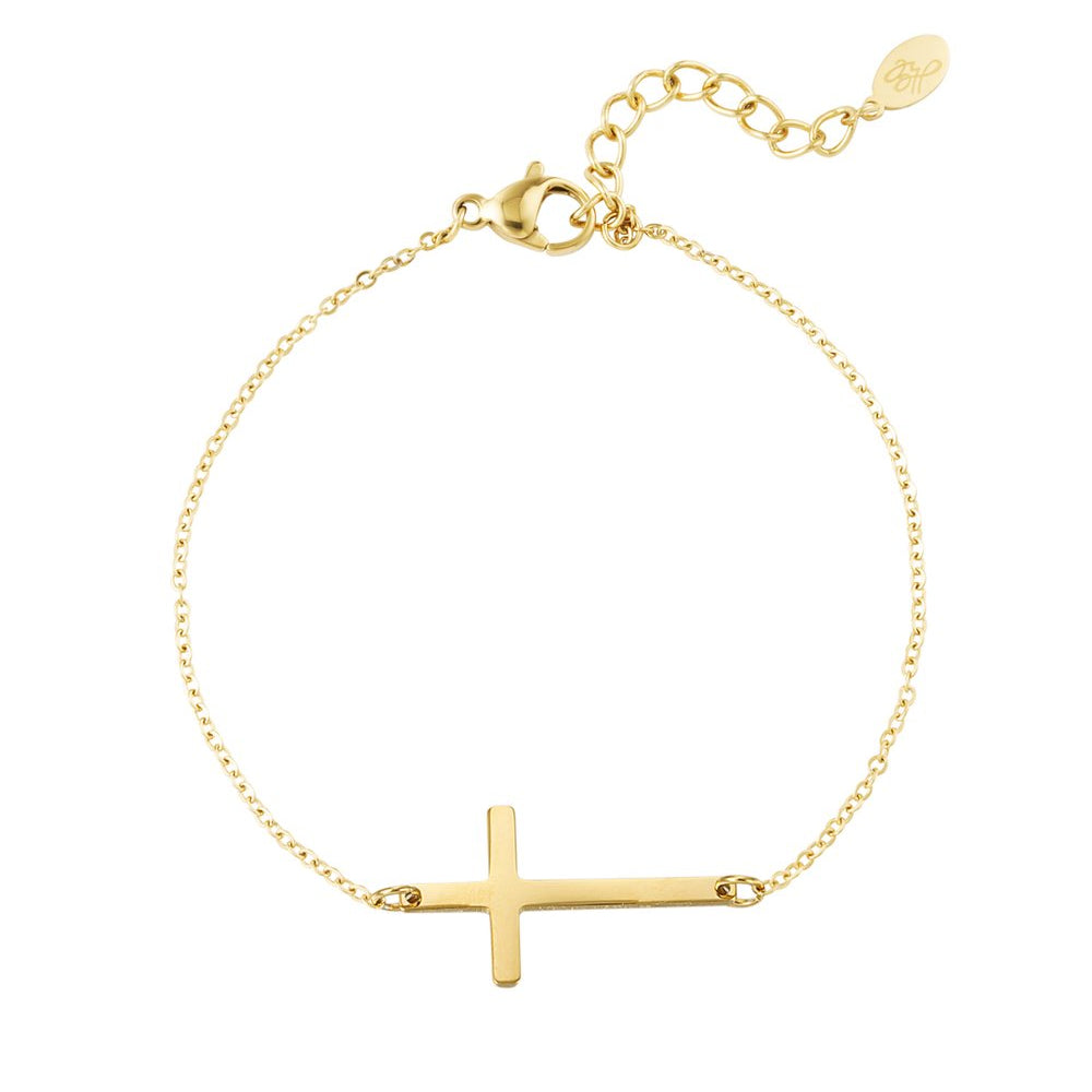 Armband kruis - Goud armbanden