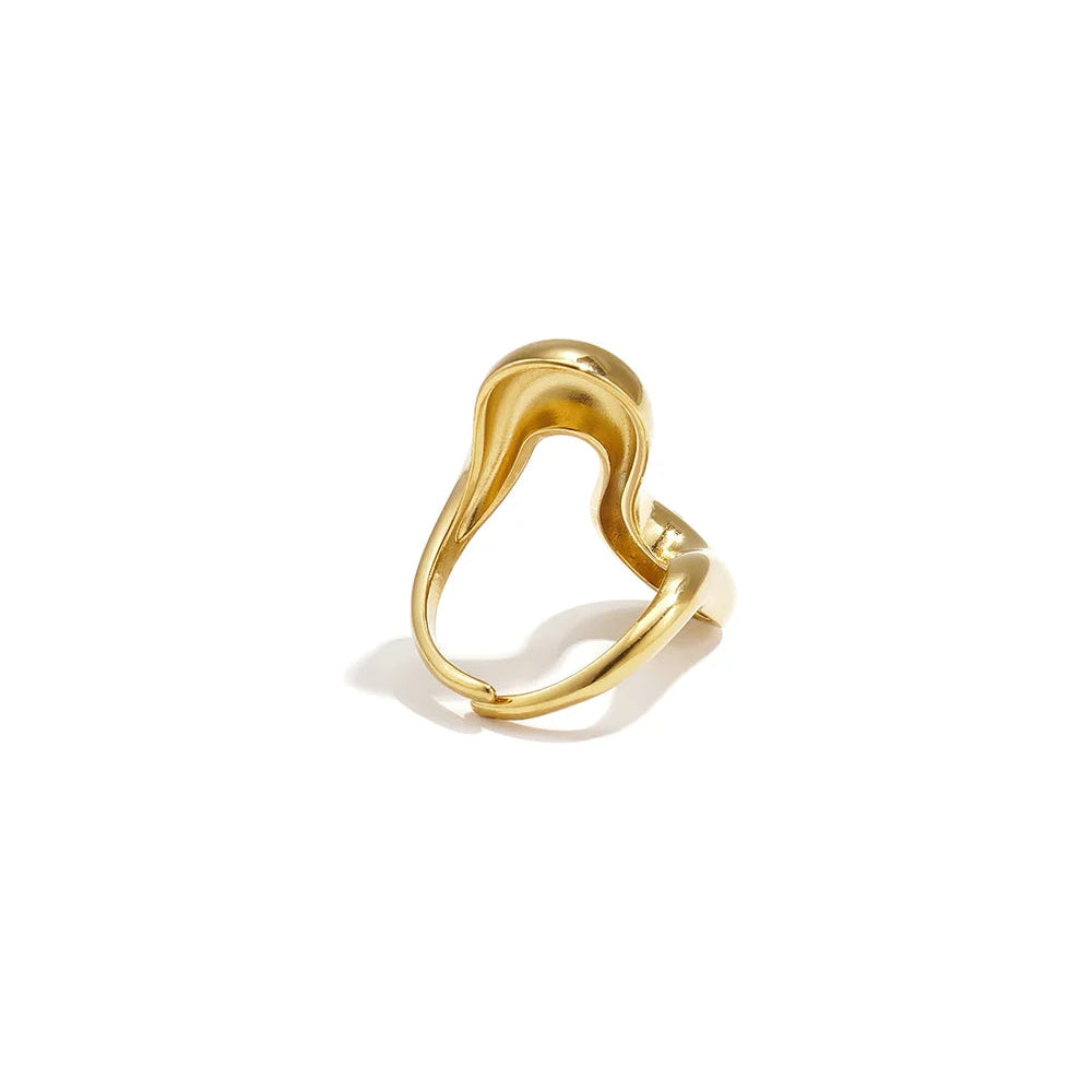 Ring Wave Goud Ring
