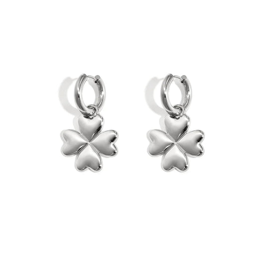 Oorbellen Lucky Clover Zilver Oorbellen