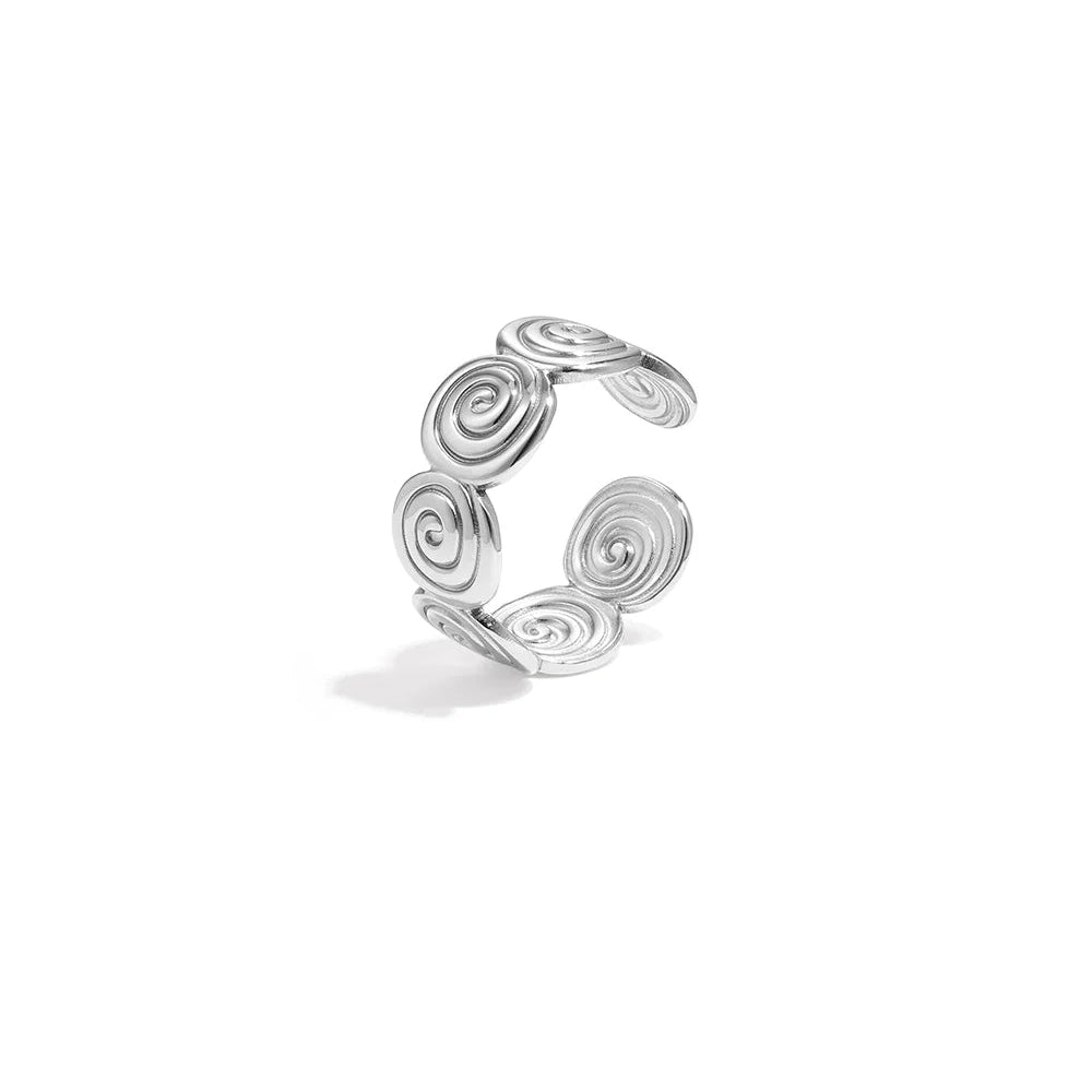 Ring Swirl Zilver Ring