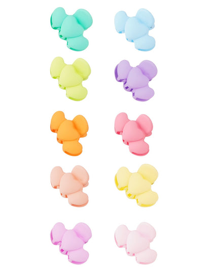 Mini haarclipjes met hartjes - set van 5 haarklem