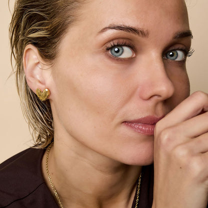 Oorbellen simply heart - Goud oorbellen