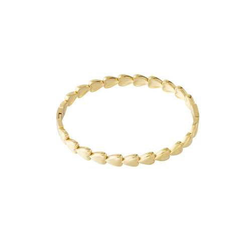 Armband bangle hearts - Goud armband