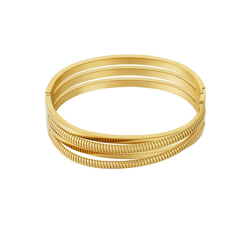 Armband bangle statement - Goud Armbanden