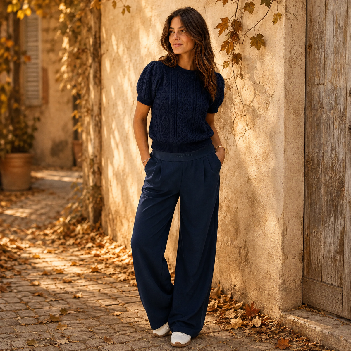 Comfy Broek Redefined - Navy Broeken
