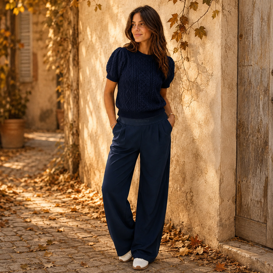 Comfy Broek Redefined - Navy Broeken