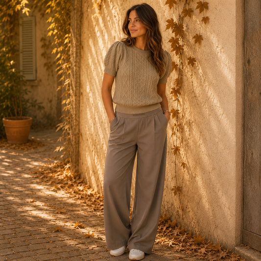 Comfy Broek Redefined - Taupe Broeken