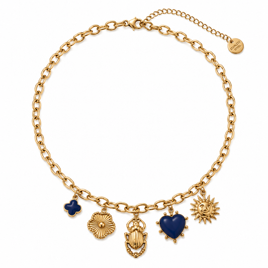 Bedel Ketting Blauw & Goud Kettingen