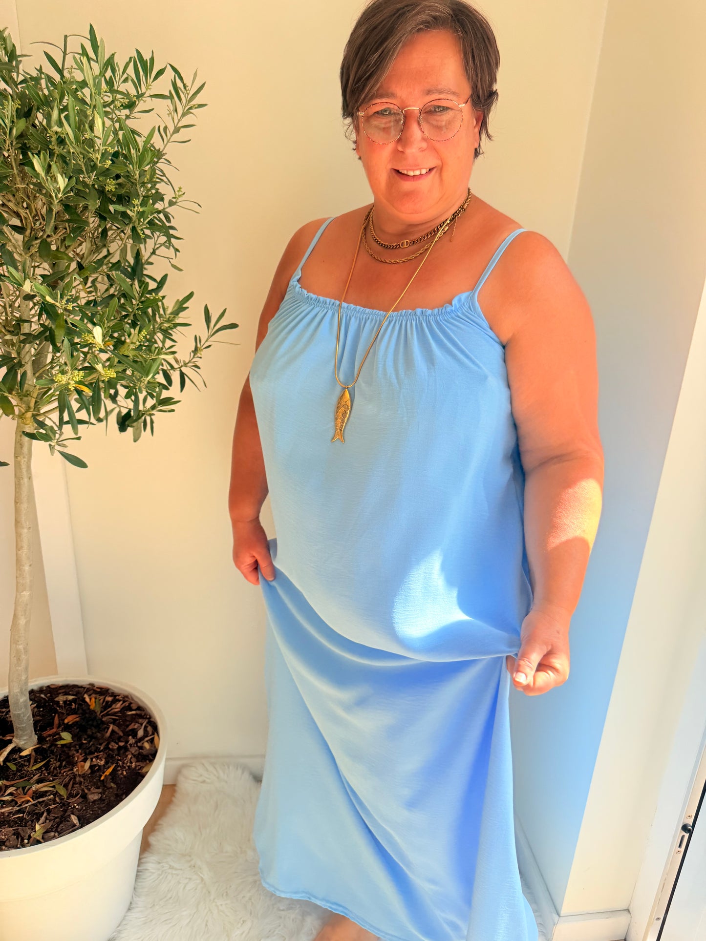 Maxi Dress Spaghettibandjes | One Size 36-50 Jurken