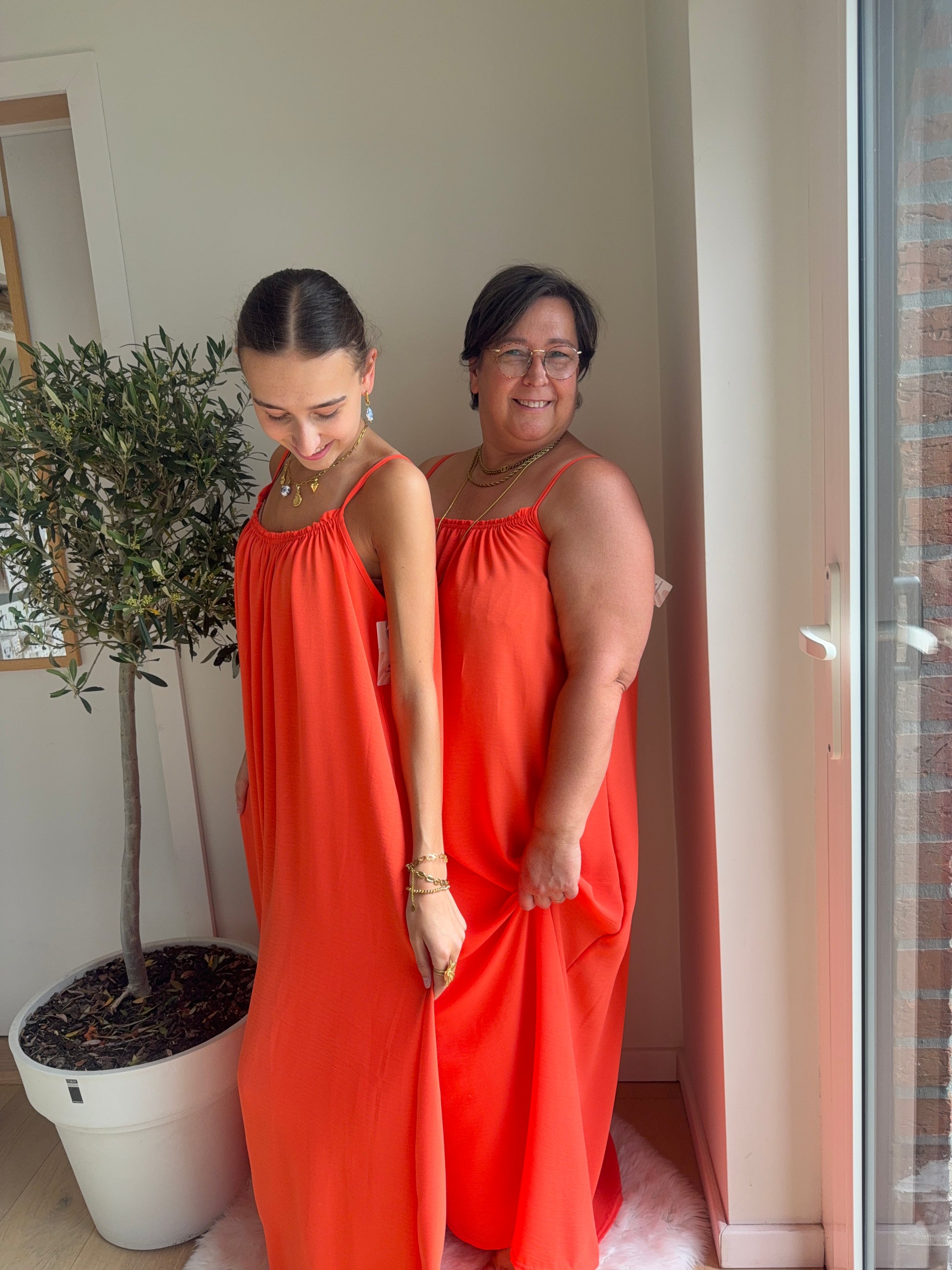 Maxi Dress Spaghettibandjes | One Size 36-50 Jurken