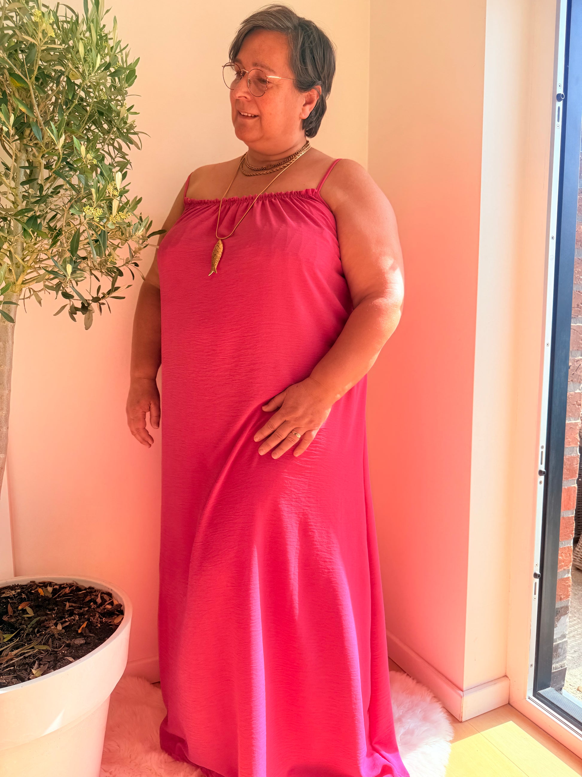 Maxi Dress Spaghettibandjes | One Size 36-50 Jurken