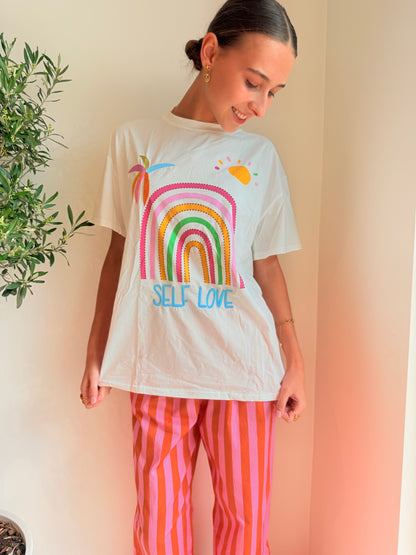 Self Love Embroidered T-shirt T-shirt