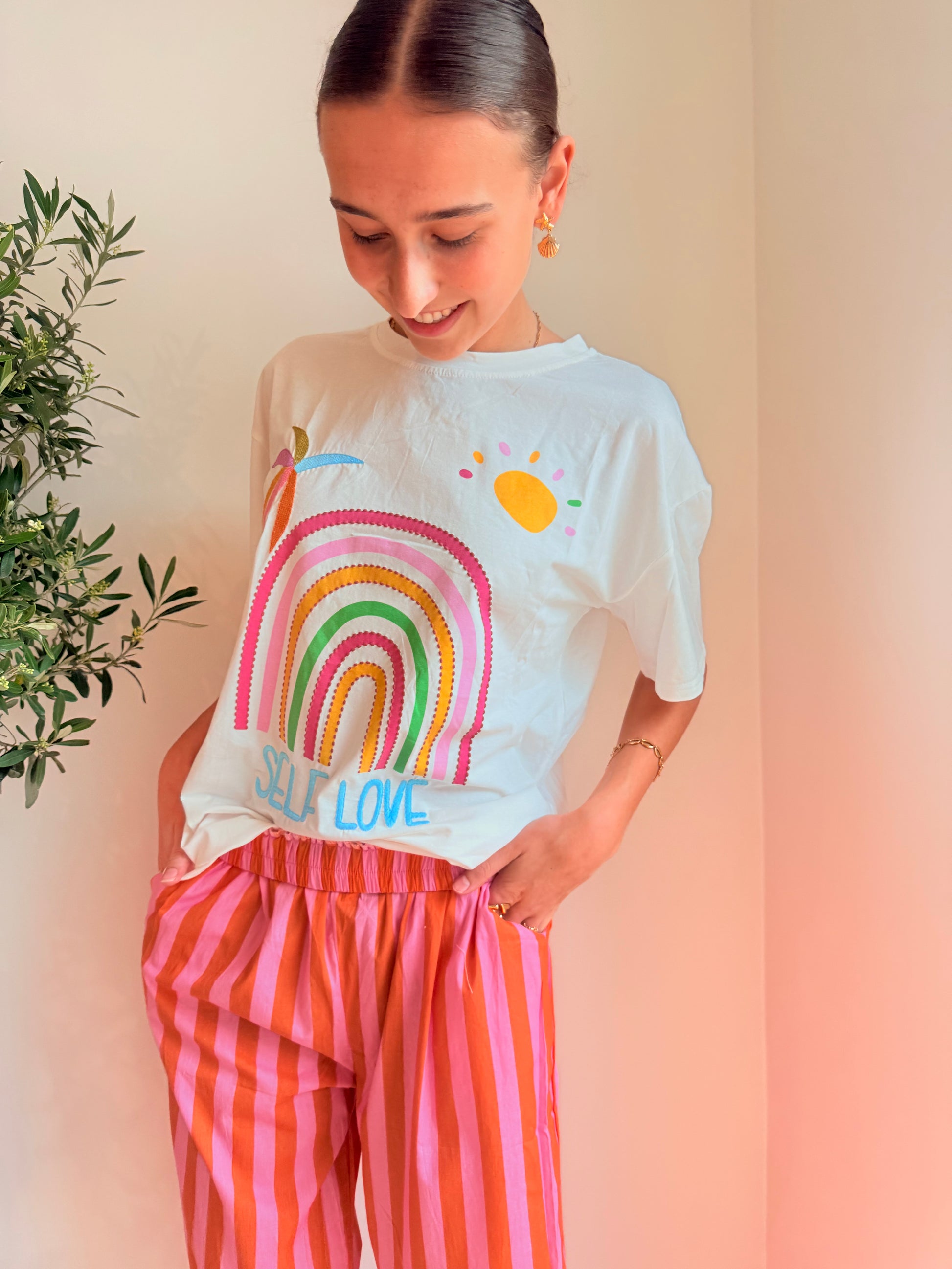 Self Love Embroidered T-shirt T-shirt