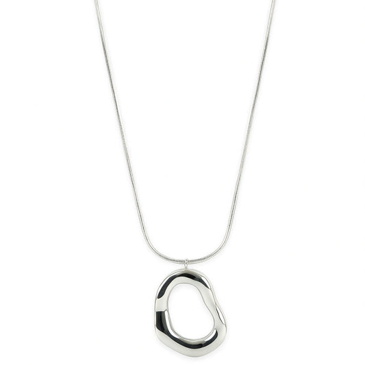 Lange ketting bold oval - Zilver kettingen
