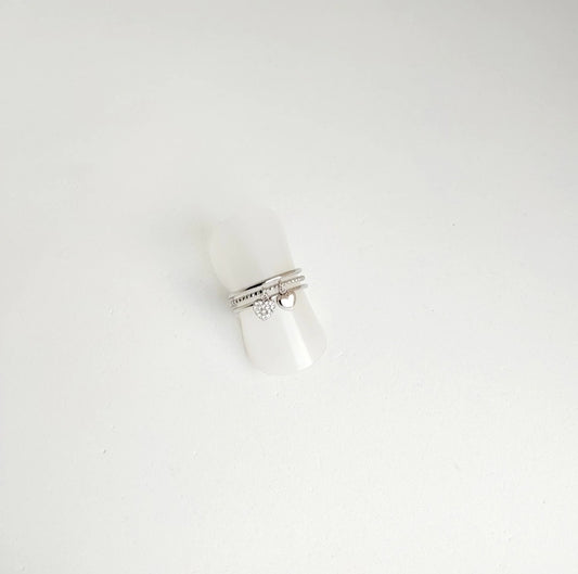 Ring charming love - Zilver ring