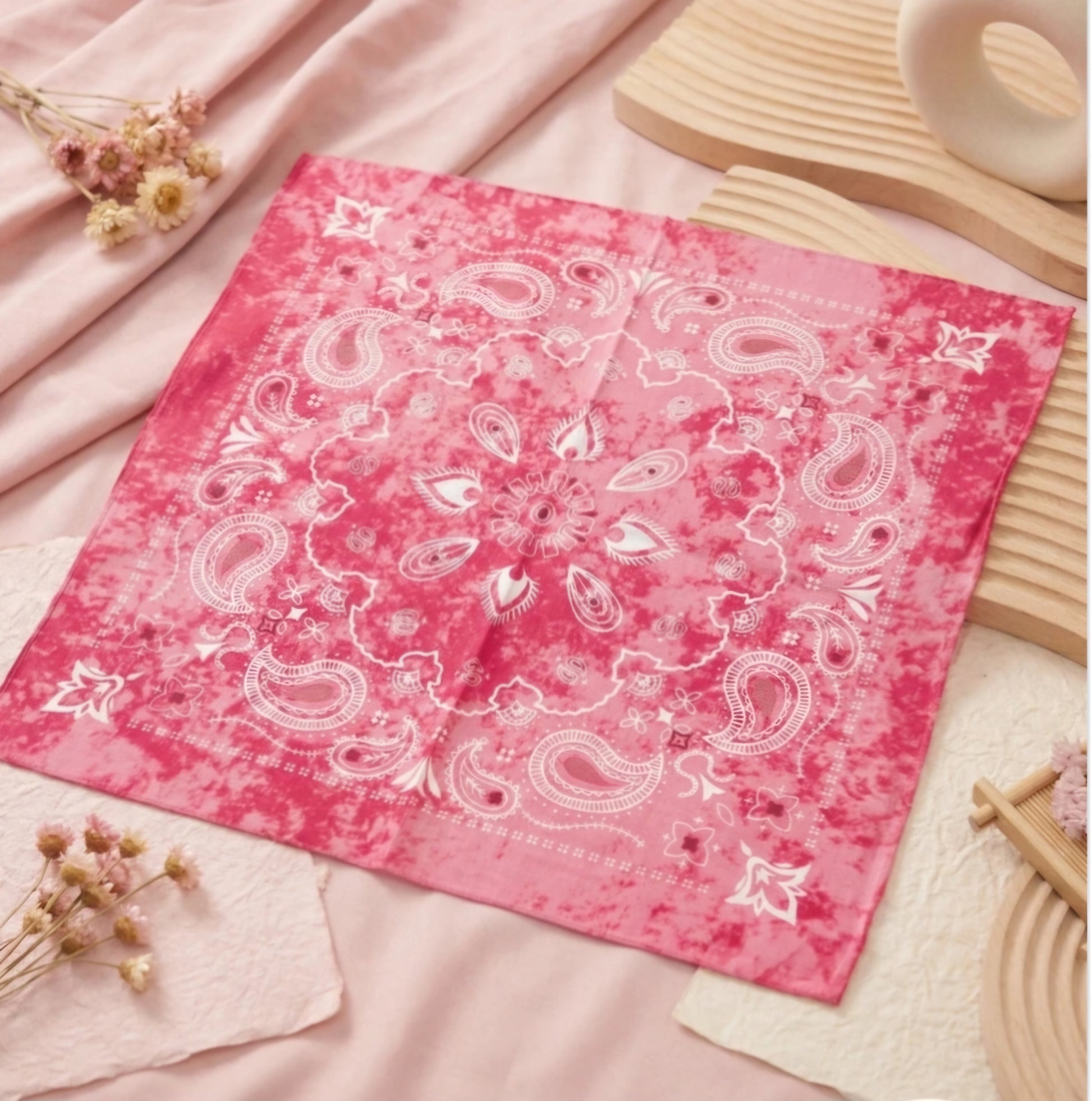 Katoenen Sjaaltje - Fuchsia