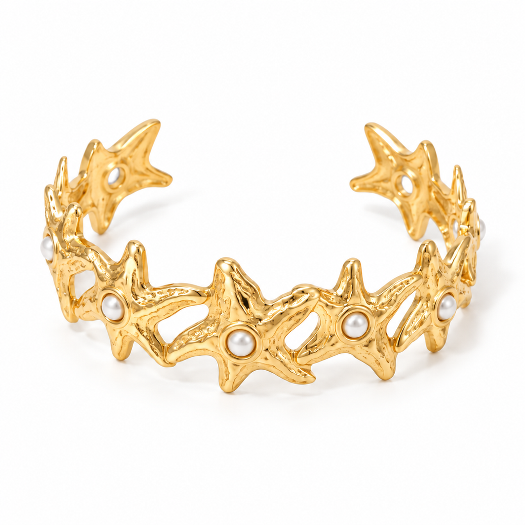 Armband Bangle Seastar - Goud Armband