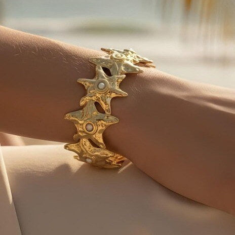 Armband Bangle Seastar - Goud Armband