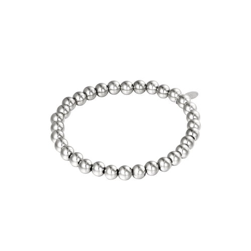 Armband Big Beads – Goud & Zilver Zilver armband