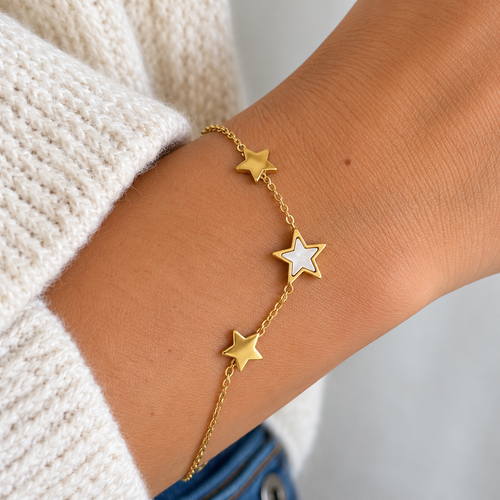 Armband Ster Parelmoer – Goud armband