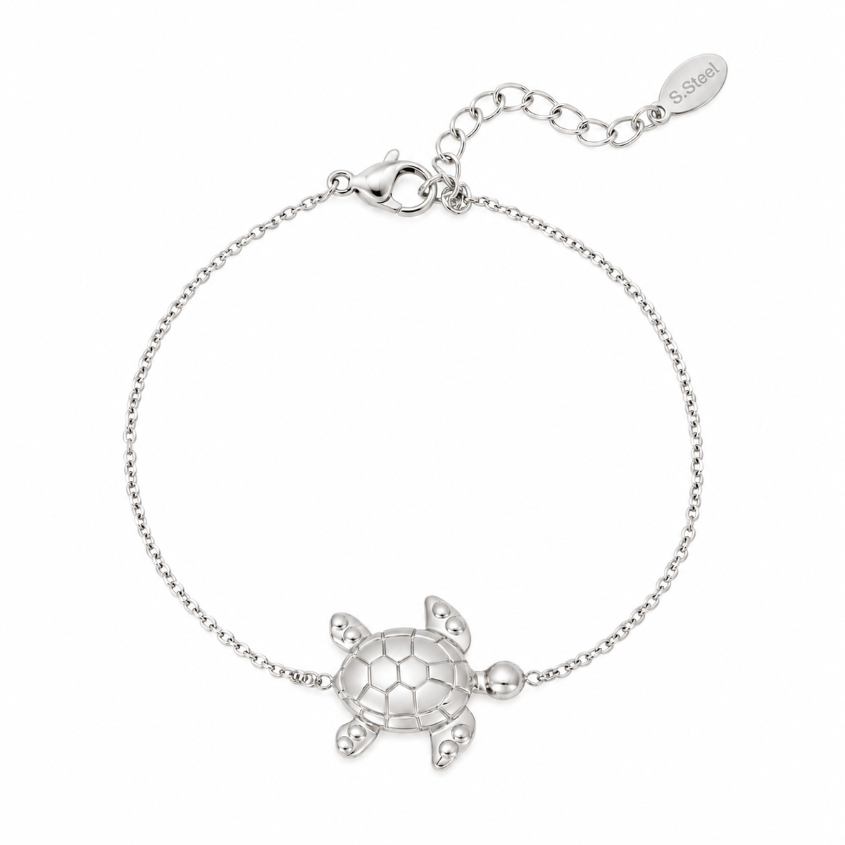 Armband Turtle - Goud & Zilver Zilver Armband