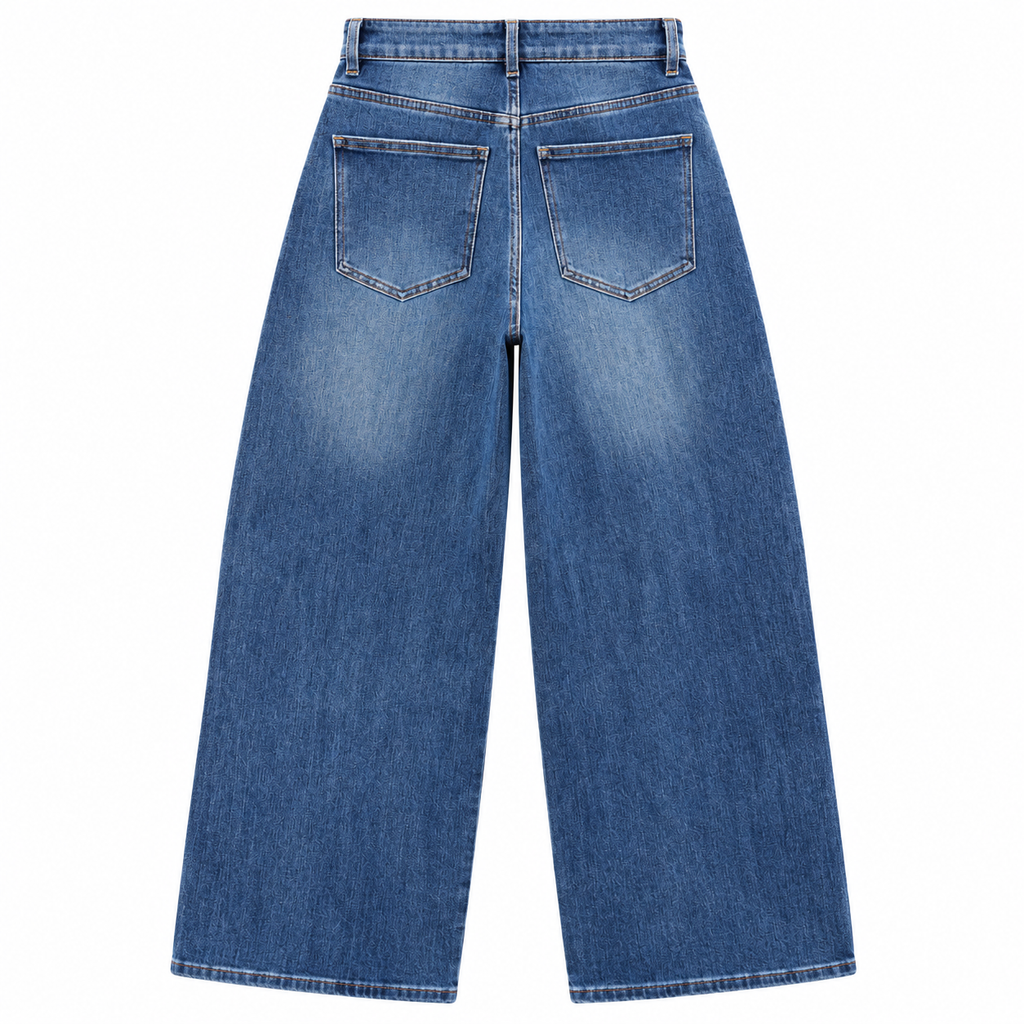 Balloon Jeans Met Strass – Denim Blue Jeans