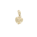 Bedel gestreept hart - Goud bedel