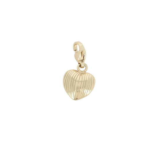 Bedel gestreept hart - Goud bedel