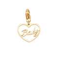 Bedel hart baby - Goud bedel
