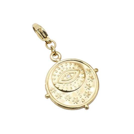 Bedel met oog en strass - Goud bedel