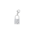 Bedel slot met ster en strass - Zilver Bedels
