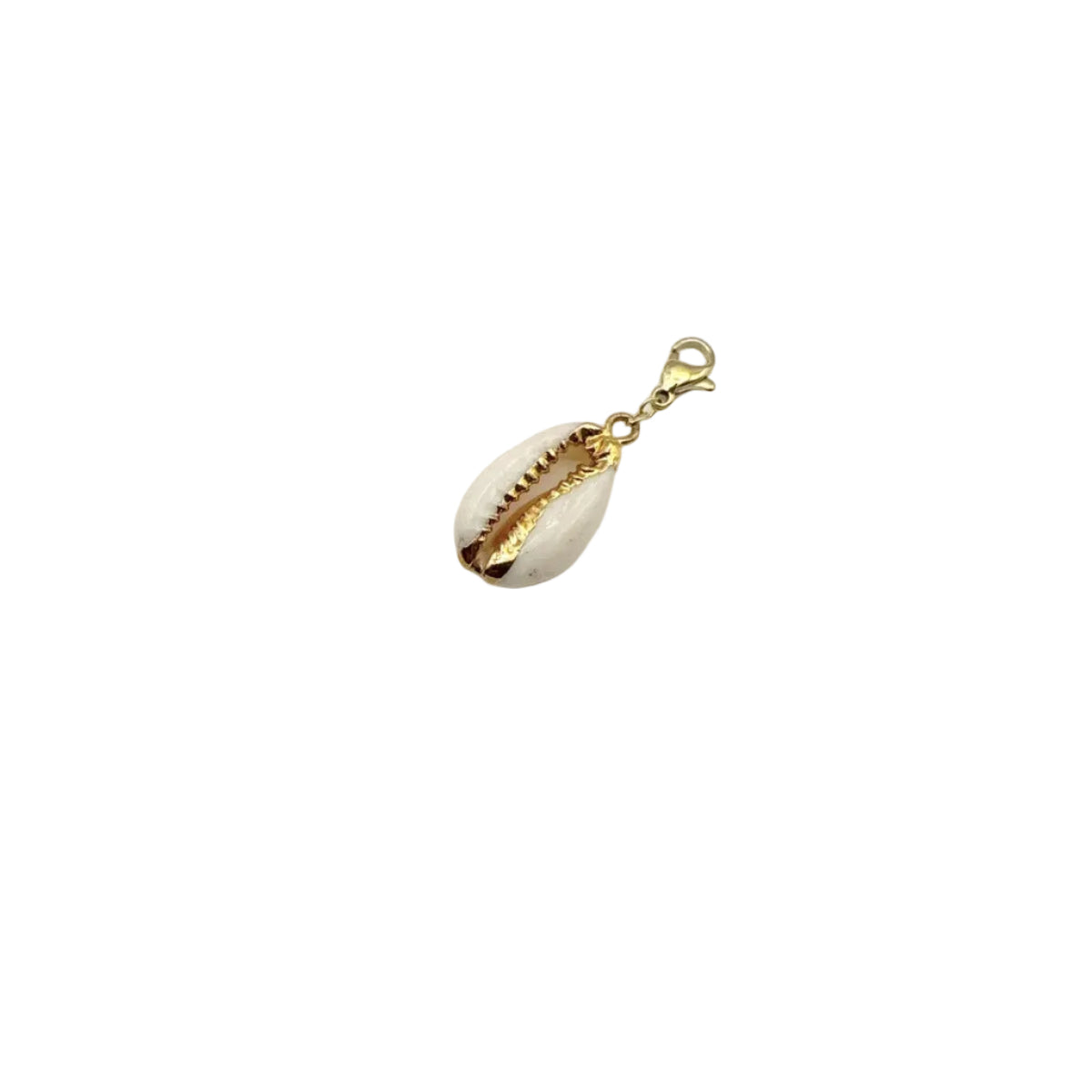 Bedel witte schelp - Goud Bedels