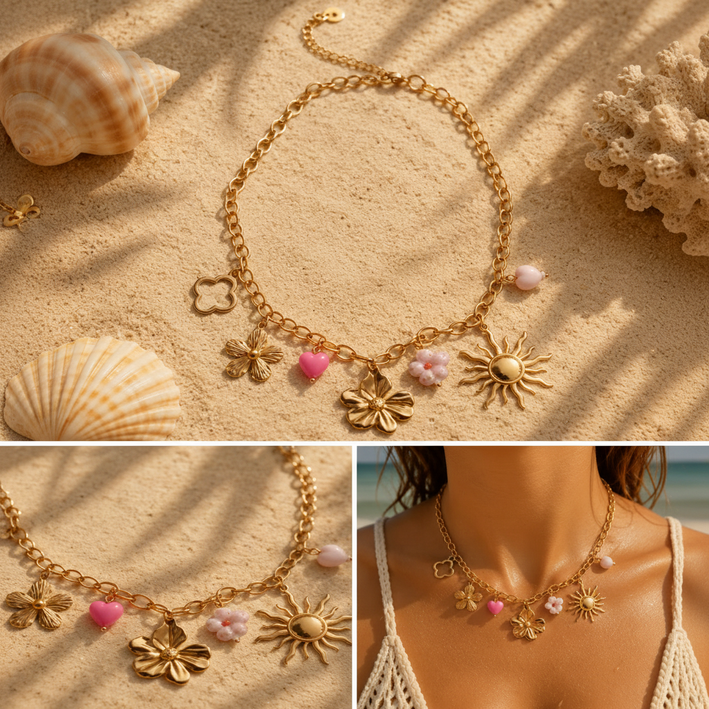 Bedelketting roze ketting